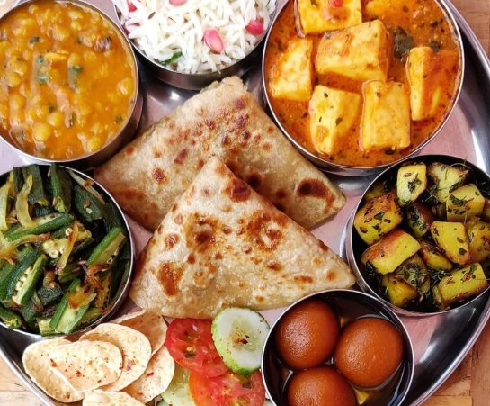 healthy Indian lunch