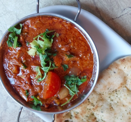 restaurant-style Indian food