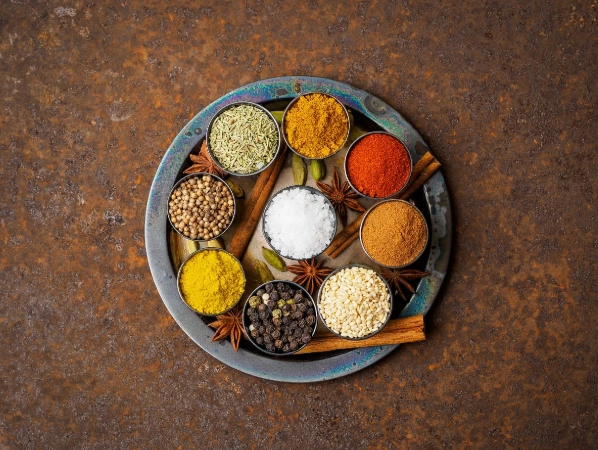 seven Indian spices