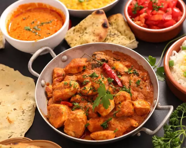 traditional Indian dinner