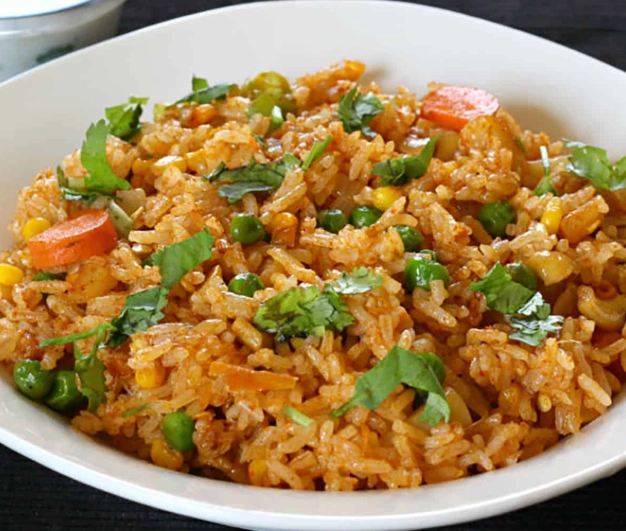 simple indian rice meals