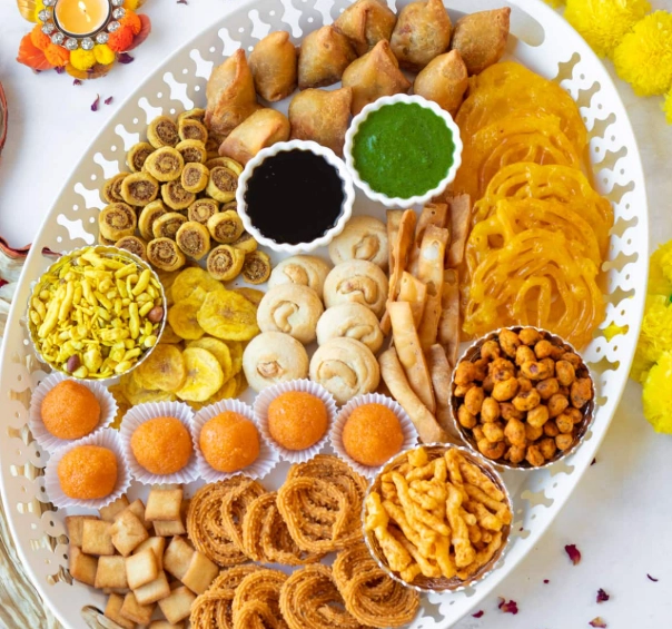 homemade Indian snacks