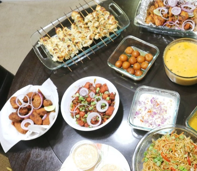 South Indian vegetarian feast