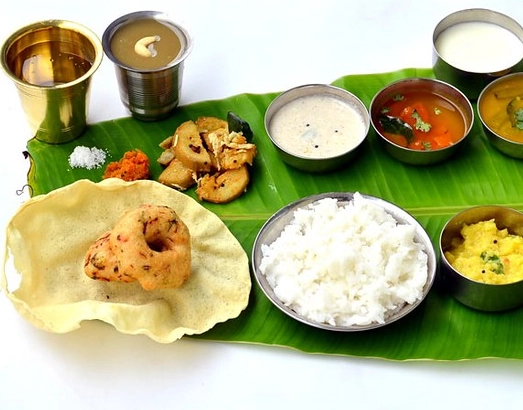 vegetarian south indian meals