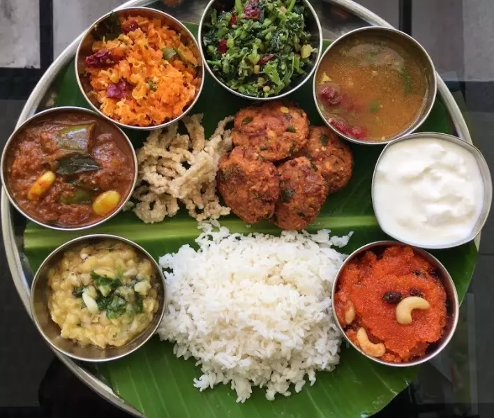 vegetarian south indian meals