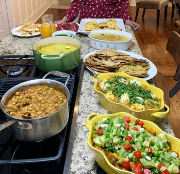 Indian party food buffet