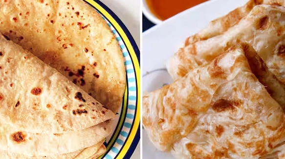 difference between roti and naan