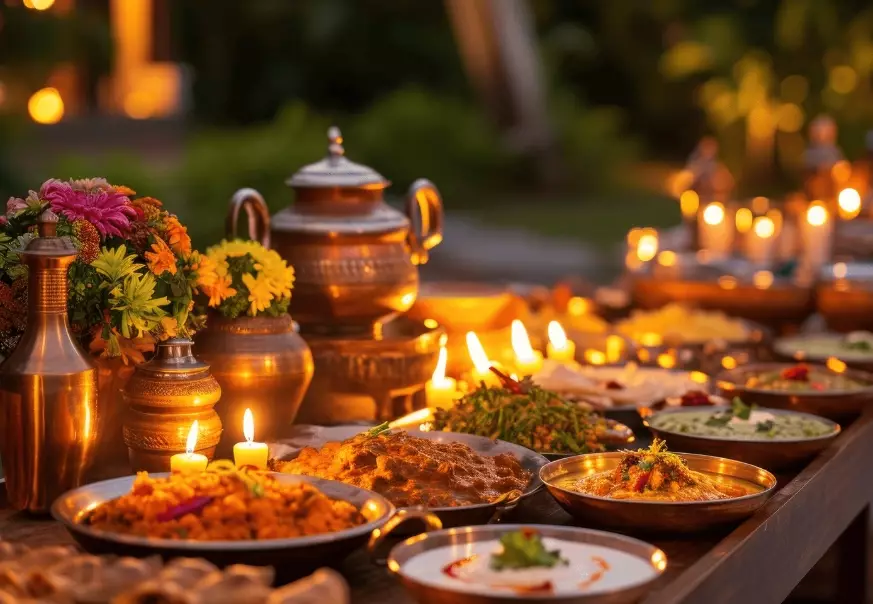 vegetarian Indian feast vegetarian Indian feast