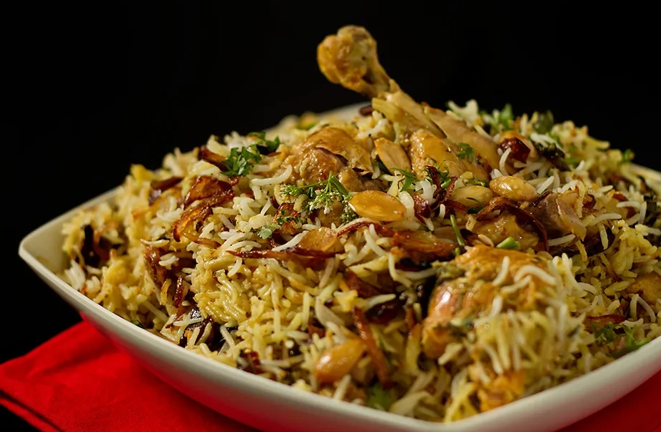 Hyderabadi biryani ingredients