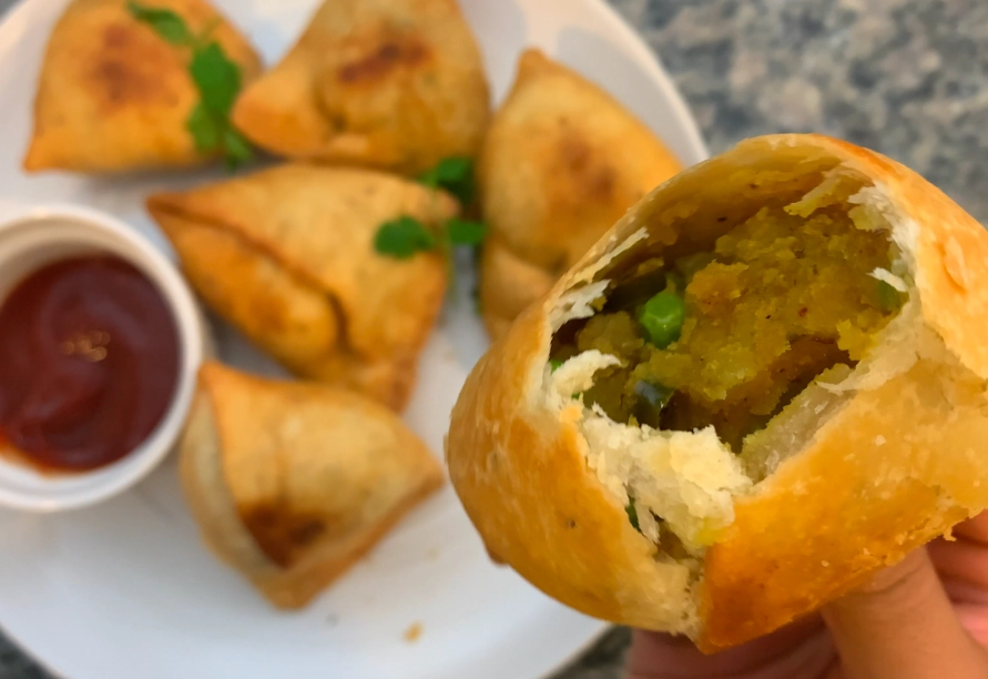 homemade samosa
