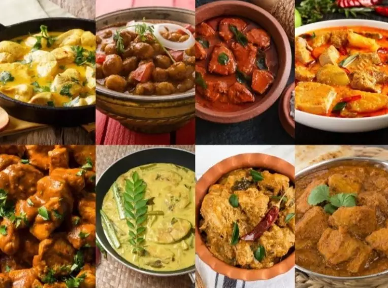 Indian curry list